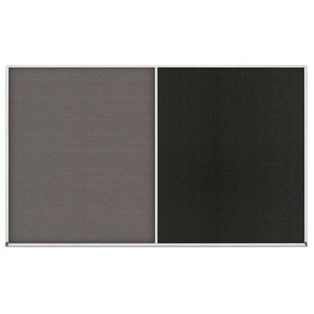 United Visual Products Enclosed Corkboard, 1 Door, 24"x36", 4" Fra UV3401-GOLD-CLOUD